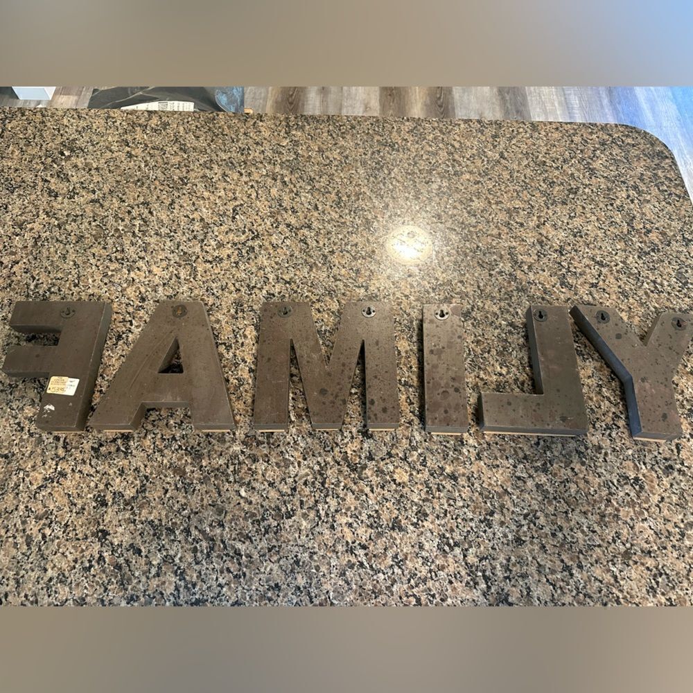 Farmhouse Solid Wood Family Letters - Picture 2 of 5